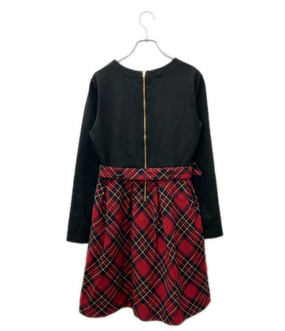 Kate Spade NEW YORK 長袖 タータンチェック ワンピース キッズ SIZE 150 ケイトスペード ニューヨーク