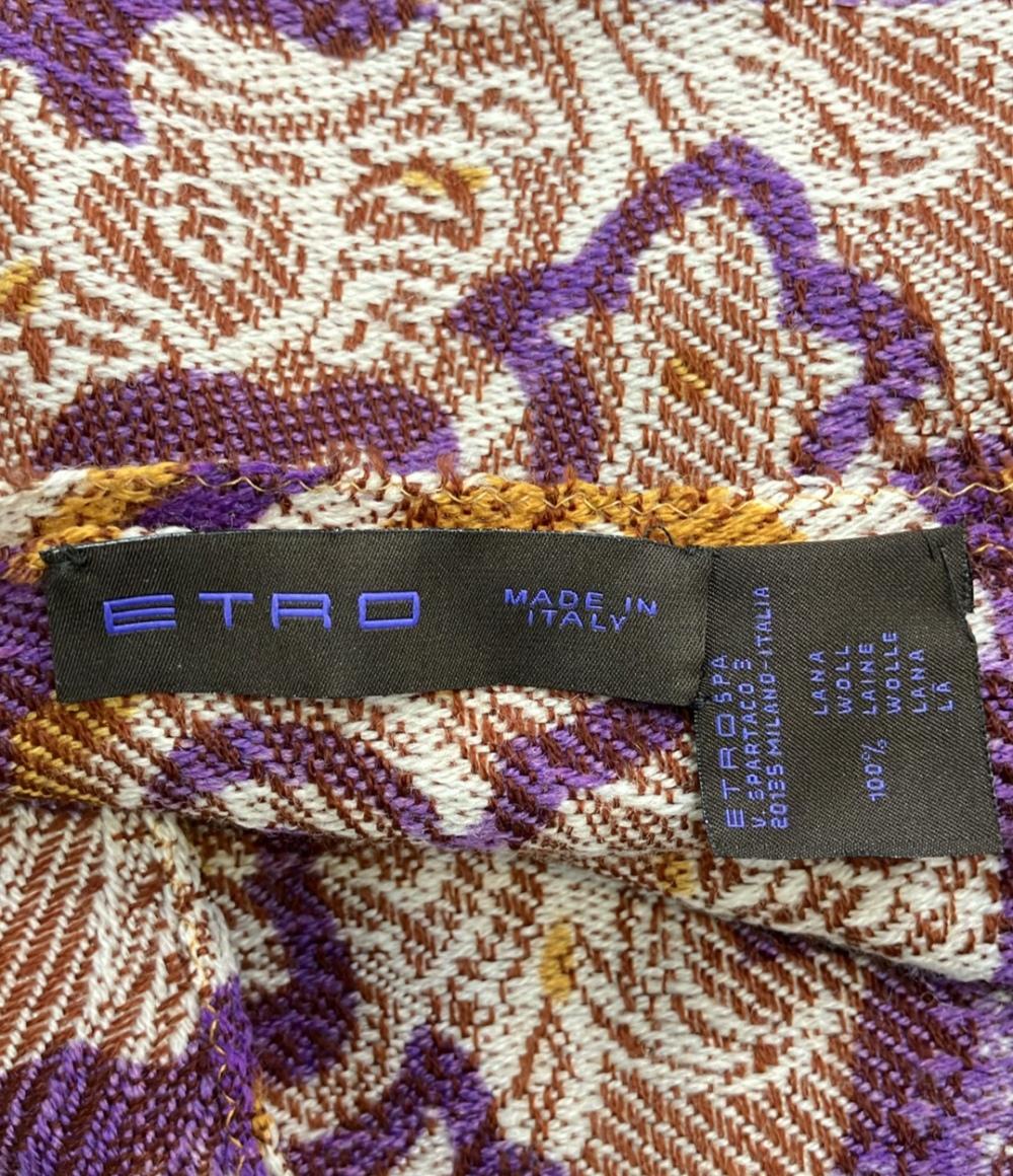 エトロ マフラー 総柄 ウール100% レディース ETRO