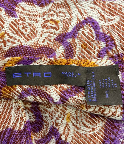 エトロ マフラー 総柄 ウール100% レディース ETRO