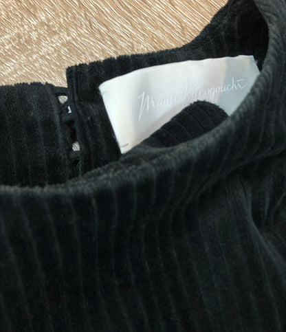 Mame Kurogouchi 長袖ワンピース リブ ベロア MM21FW-JS047 レディース SIZE 1 (S) マメクロゴウチ