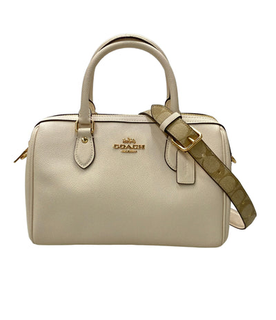 美品 COACH 2way ハンドバッグ ショルダーバッグ 斜め掛け ローアン サッチェル ch322 レディース コーチ