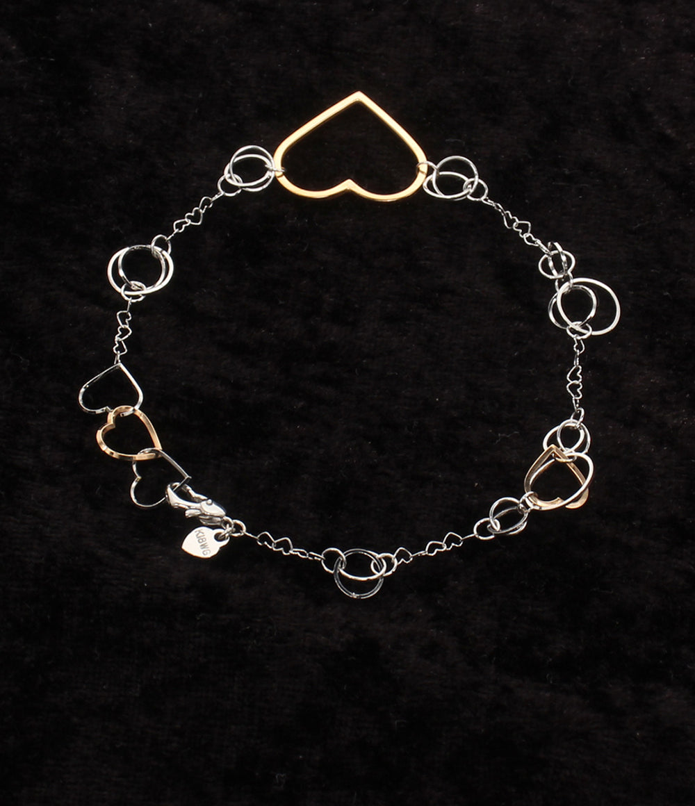 美品 Samantha Tiara ブレスレット K18WG ハートモチーフ レディース サマンサティアラ