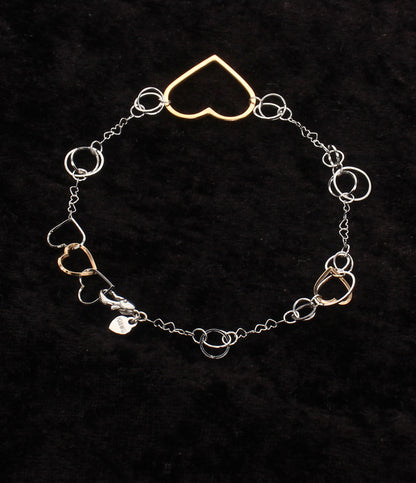 美品 Samantha Tiara ブレスレット K18WG ハートモチーフ レディース サマンサティアラ