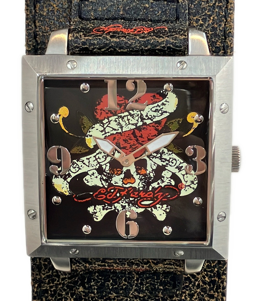 ED HARDY 腕時計 タトゥーウォーリアー クオーツ メンズ エドハーディ