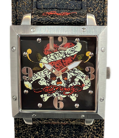 ED HARDY 腕時計 タトゥーウォーリアー クオーツ メンズ エドハーディ