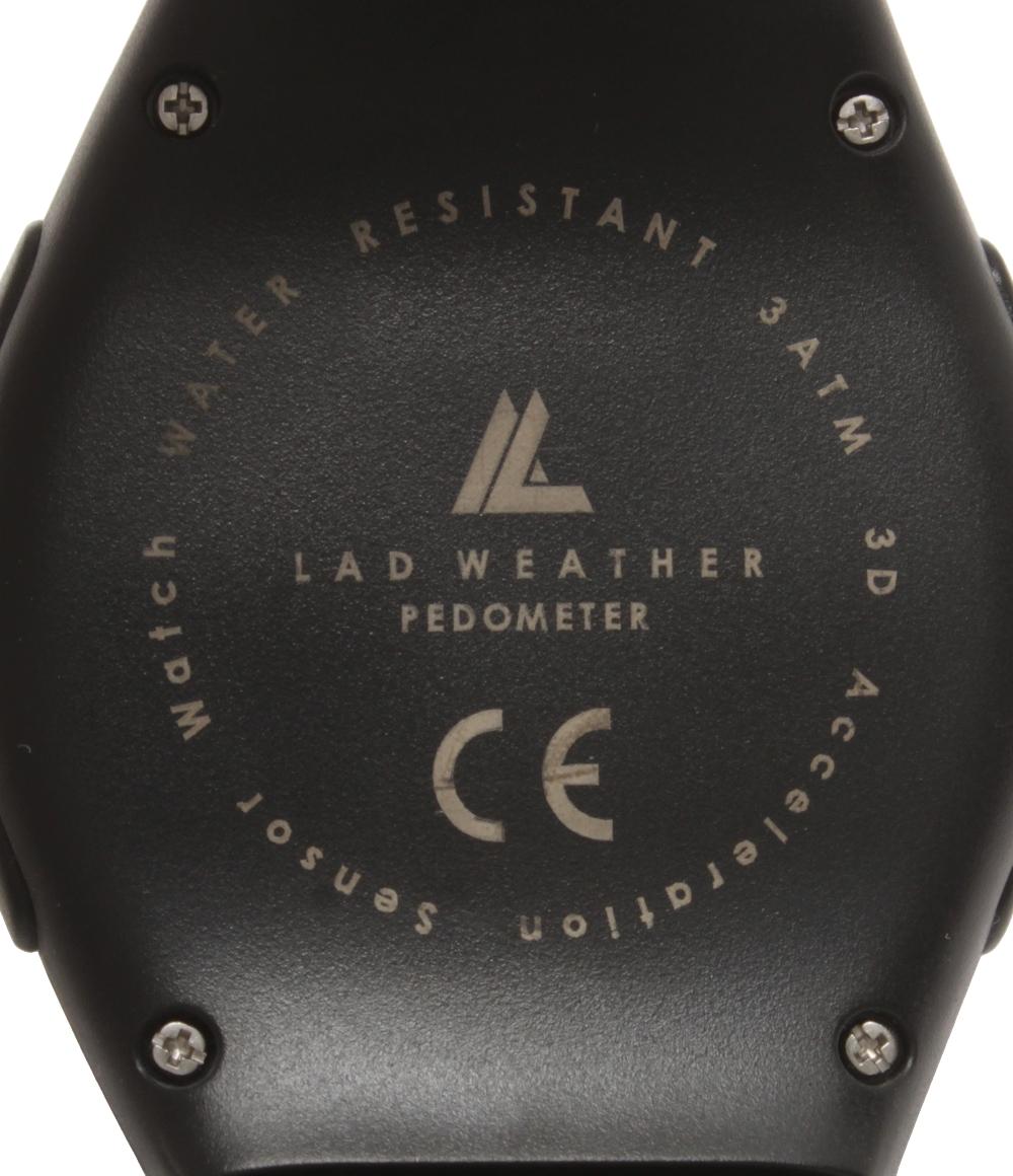 美品 LAD WEATHER 腕時計 PEDOMETER クオーツ レディース メンズ ラドウェザー