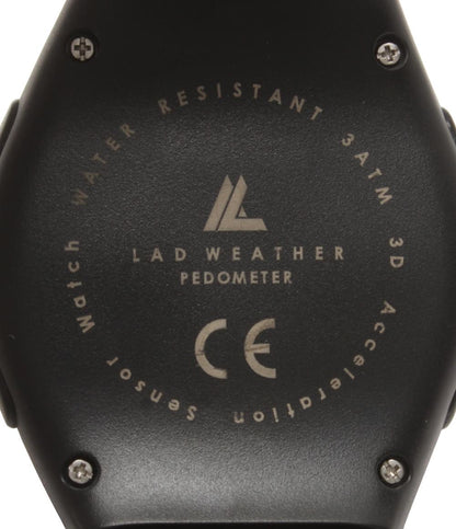 美品 LAD WEATHER 腕時計 PEDOMETER クオーツ レディース メンズ ラドウェザー