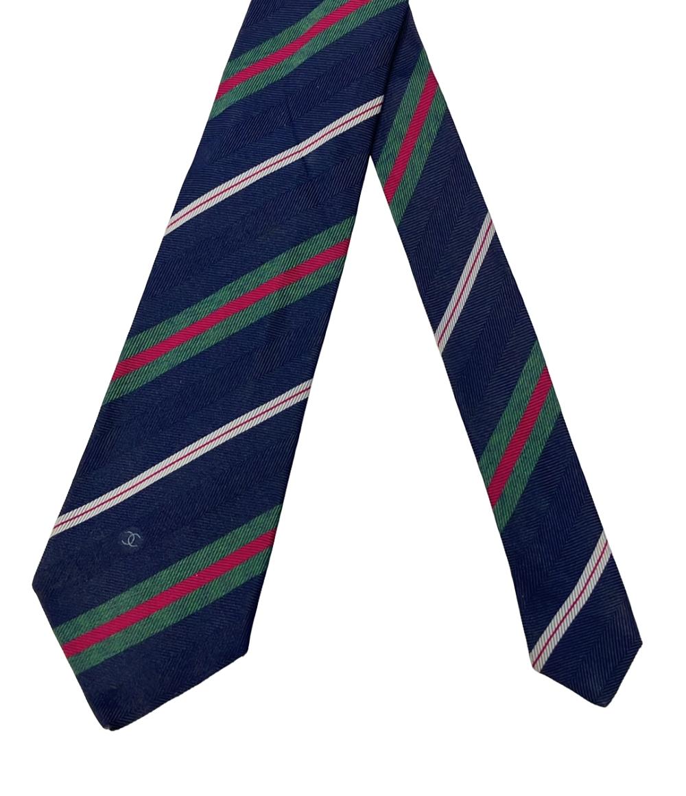 シャネル ネクタイ シルク100% メンズ CHANEL