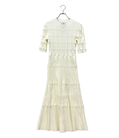 美品 CELFORD 半袖ワンピース ディフォメーションニット CWNO261090 レディース SIZE 38 (M) セルフォード