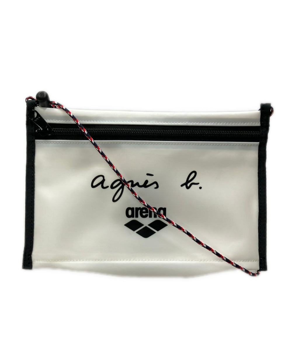 美品 agnes b. arena ショルダーバッグ ショルダーポーチ サコッシュ 斜め掛け ユニセックス アニエスベー アリーナ