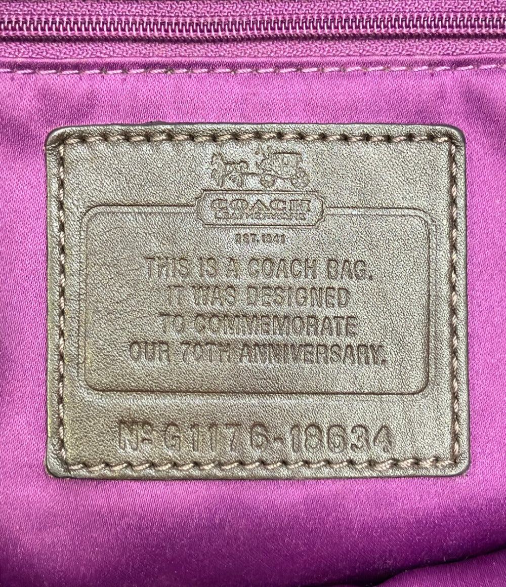 COACH 2way ハンドバッグ ショルダーバッグ 肩掛け 70周年記念 G1176-18634 レディース コーチ