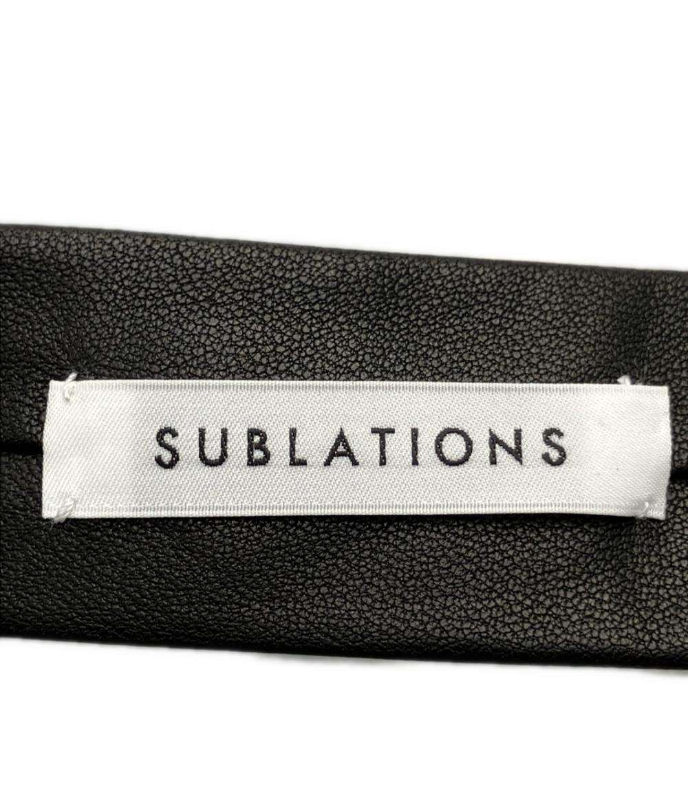 SUBLATIONS ネクタイ SHEEP LEATHER NARROW TIE .12 メンズ サブレーションズ