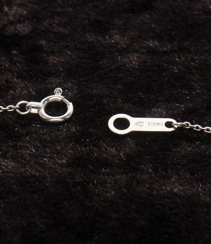 美品 4℃ ネックレス K18WG ダイヤ レディース ヨンドシー