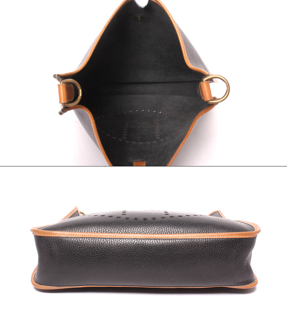 HERMES ショルダーバッグ 肩掛け 斜め掛け ゴールド金具 ◯T刻印 エヴリン GM レディース エルメス