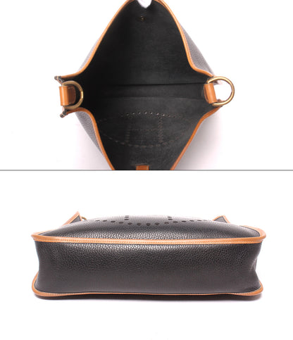 HERMES ショルダーバッグ 肩掛け 斜め掛け ゴールド金具 ◯T刻印 エヴリン GM レディース エルメス