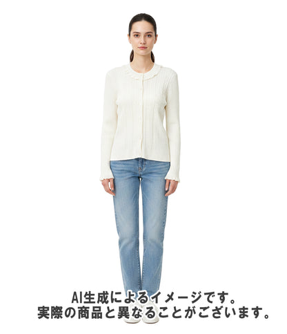 美品 HERMES 長袖カーディガン H6E2738DI レディース SIZE 38 (M) エルメス