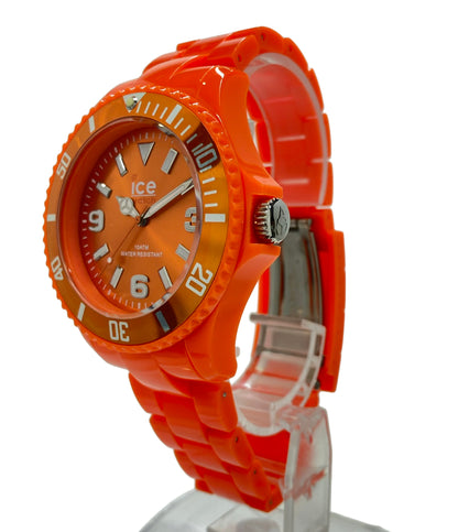 美品 ice watch 腕時計 クオーツ オレンジ メンズ アイスウォッチ
