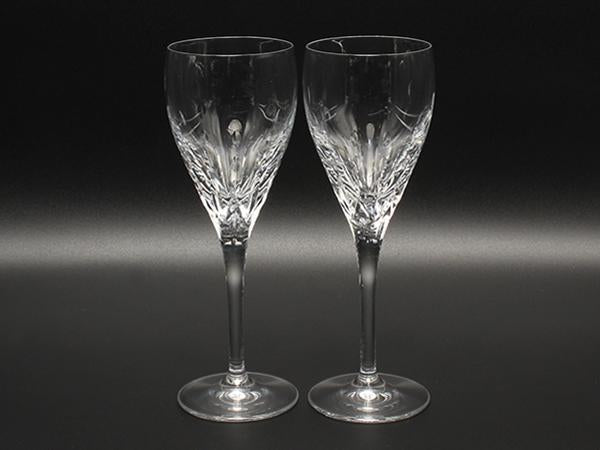 美品 WEDGWOOD ワイングラス 2点セット ペア ティアドロップ ウエッジウッド