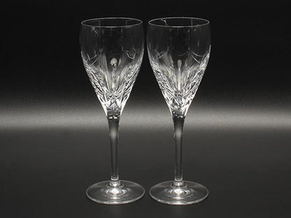 美品 WEDGWOOD ワイングラス 2点セット ペア ティアドロップ ウエッジウッド