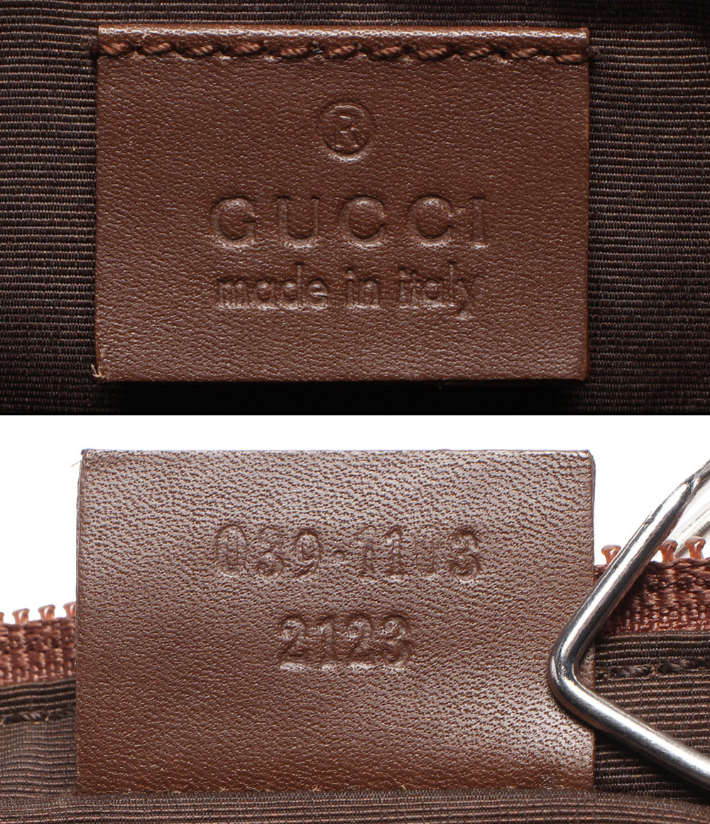 GUCCI アクセサリーポーチ キャンバス GG柄 プレート ミニバッグ GUCCI GGキャンバス×レザー ミニバッグ アクセサリーポーチ 買取実績