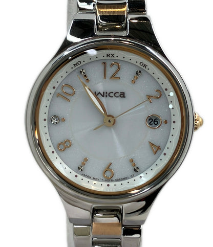 CITIZEN 腕時計 ウィッカ wicca ソーラー ホワイト H0F6-001K102 レディース シチズン