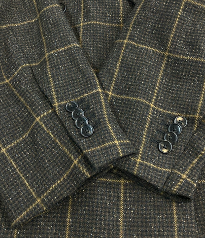 Adam et Rope' ダブルブレストツイード＆チェックジャケット レディース SIZE 38 アダムエロペ