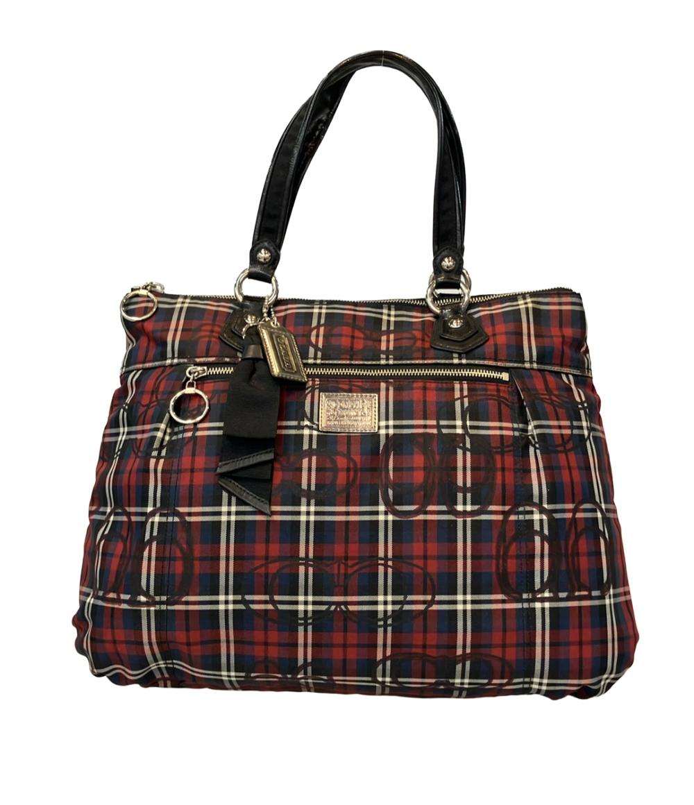 COACH トートバッグ チェック柄 シグネチャー 18713 レディース コーチ