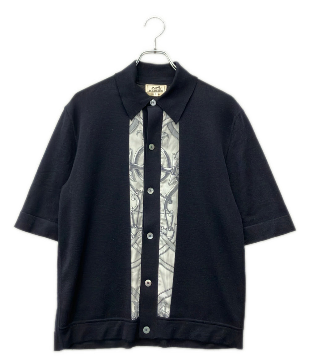 HERMES 半袖 ニットシャツ H557175HA メンズ SIZE S エルメス