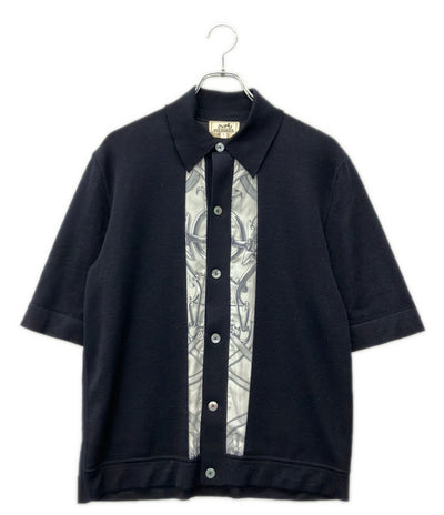 HERMES 半袖 ニットシャツ H557175HA メンズ SIZE S エルメス
