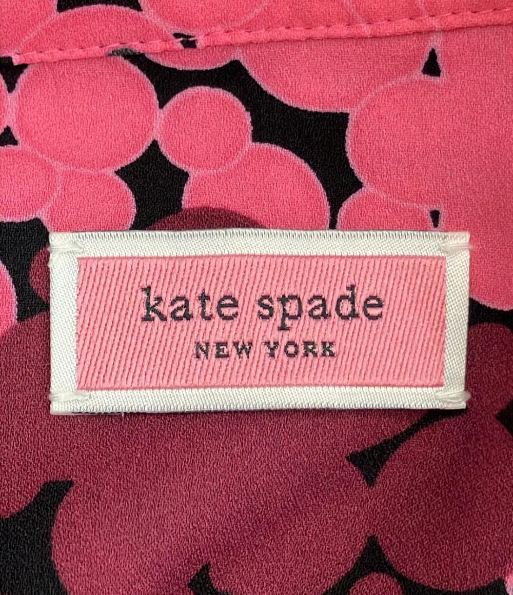 美品 Kate Spade バブルドット柄 ノースリーブブラウス レディース SIZE S ケイトスペード