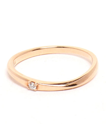 美品 VENDOME AOYAMA リング 指輪 K10 ダイヤ 1P レディース SIZE 9号 ヴァンドームアオヤマ