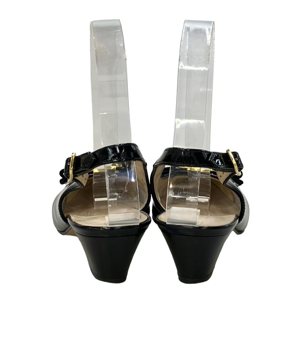 美品 Salvatore Ferragamo パンプス スリングバック 5.5 Salvatore Ferragamo スリングバッグパンプス ヴァラ レディース SIZE