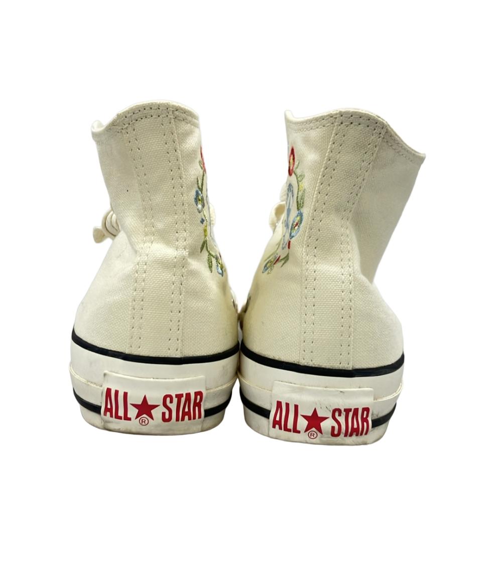 CONVERSE ハイカットスニーカー 刺繍 オールスター PLTS フラワーパッチ レディース SIZE 23.0 (M) コンバース