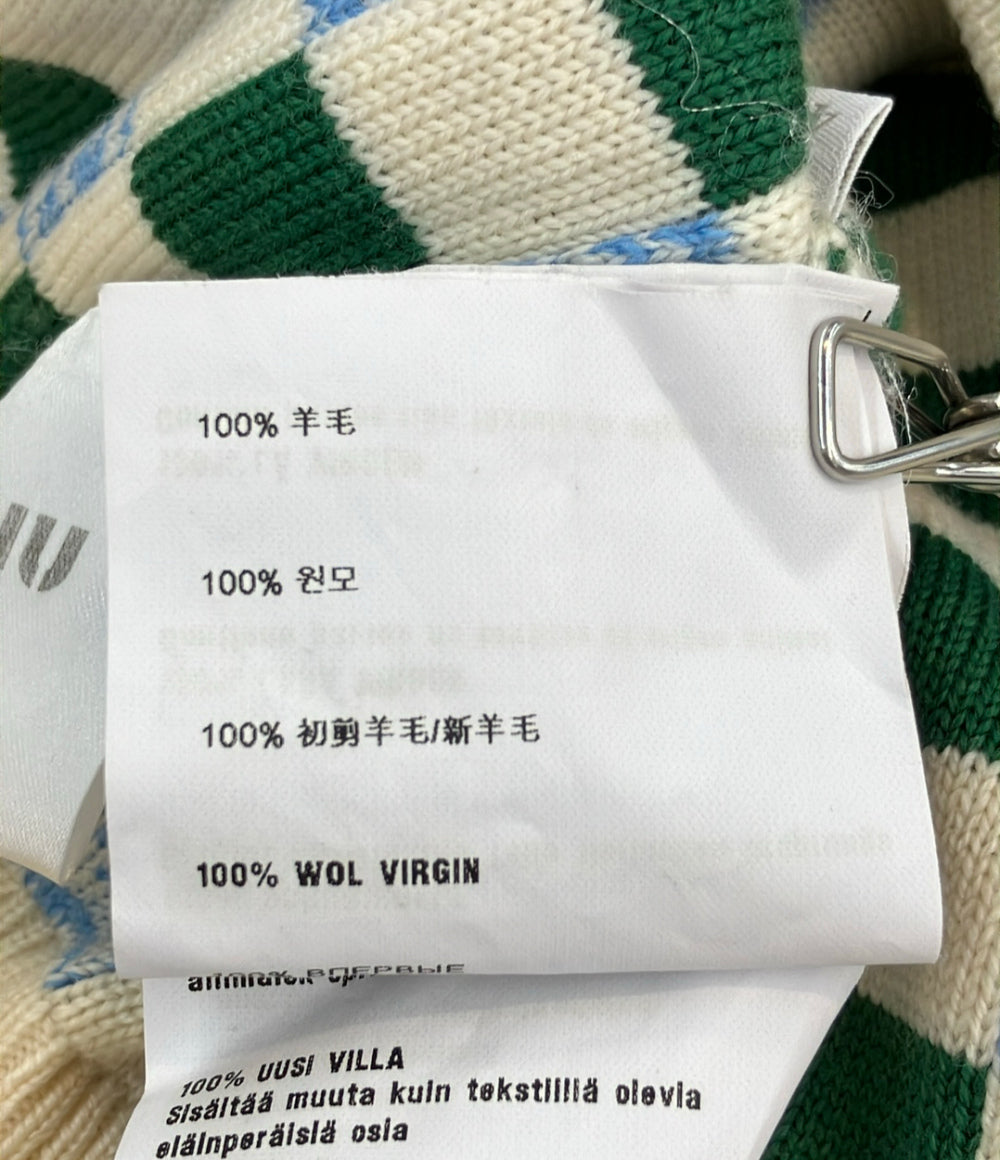 美品 Miu Miu 長袖ニットカーディガン 0000ET-Z05XT レディース SIZE 40 ミュウ ミュウ
