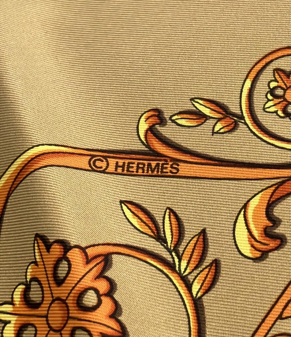 エルメス スカーフ カレ90 シルク100% ロンシャンへの散歩 LA PROMENADE DE LONGCHAMPS レディース HERMES