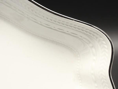 美品 WEDGWOOD ダイヤディッシュ 皿 22cm インタグリオ プラチナ ウェッジウッド