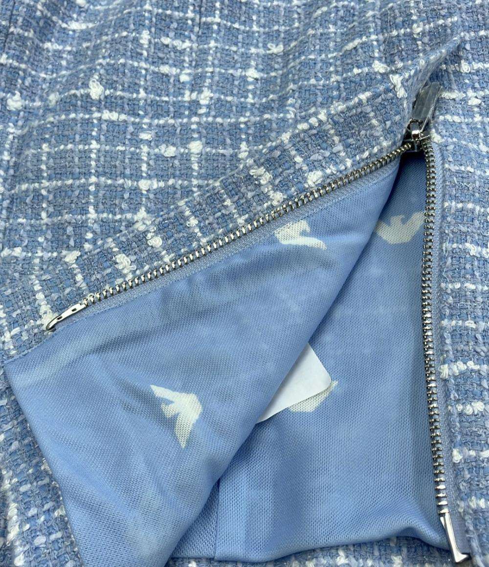 美品 エンポリオ・アルマーニ セットアップ 半袖ジャケットスカート ノーカラー ジップアップ レディース SIZE 1 (M) Emporio Armani