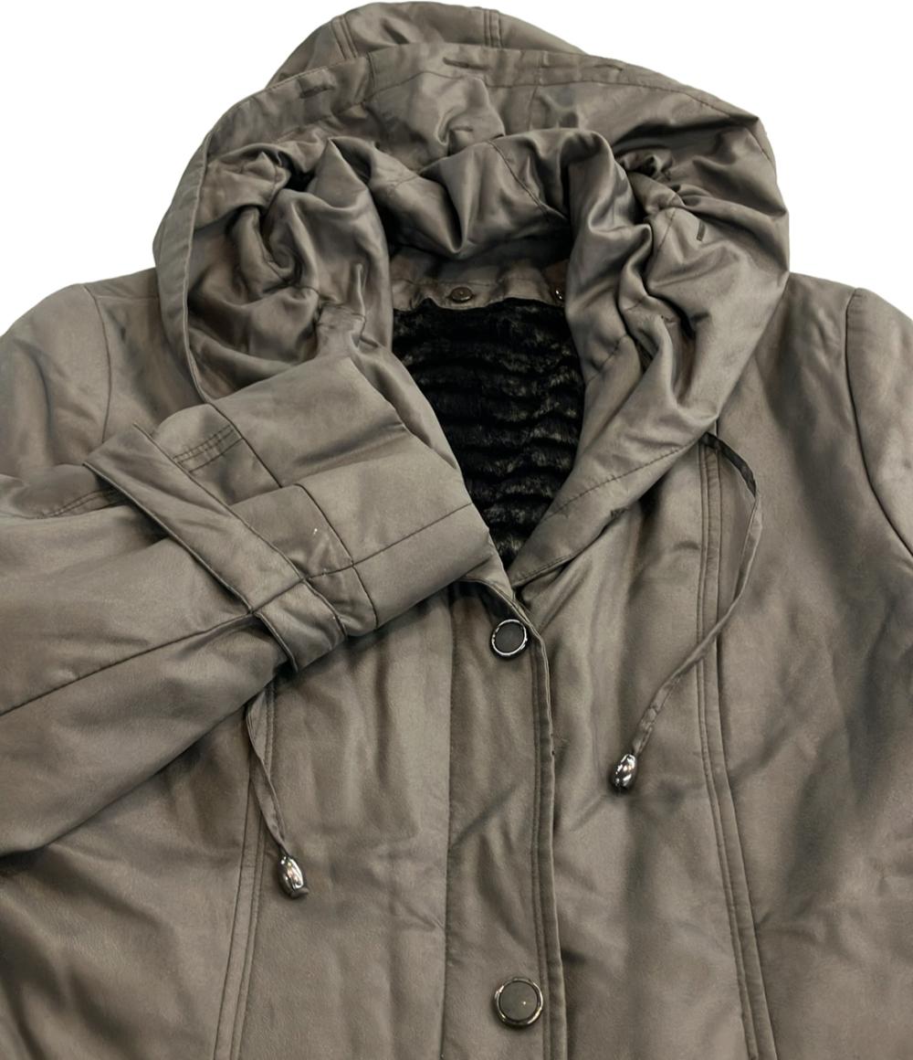 美品 岐阜毛被 ライナーファー トレンチコート レディース SIZE L