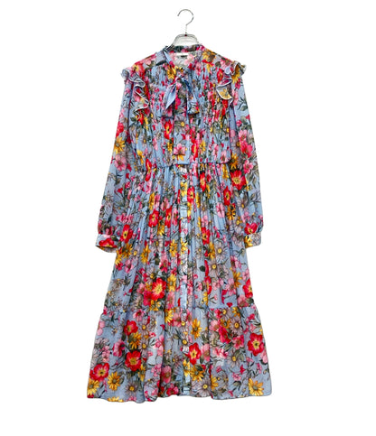 Sov. 長袖ワンピース 花柄 レディース SIZE 36 (S) ソブ