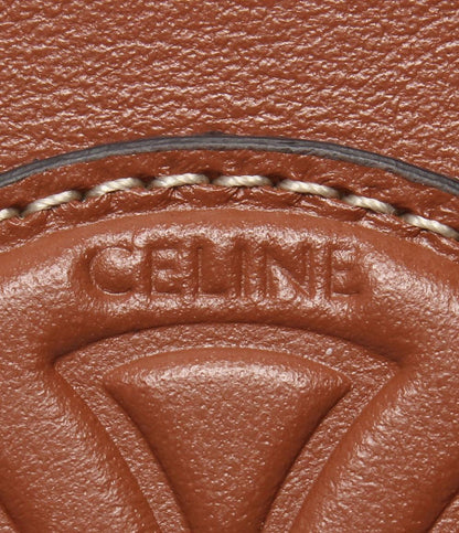 美品 CELINE コインケース カードポーチ チェーンフック付き キュイル トリオンフ 10C663DR8.04LU レディース メンズ セリーヌ