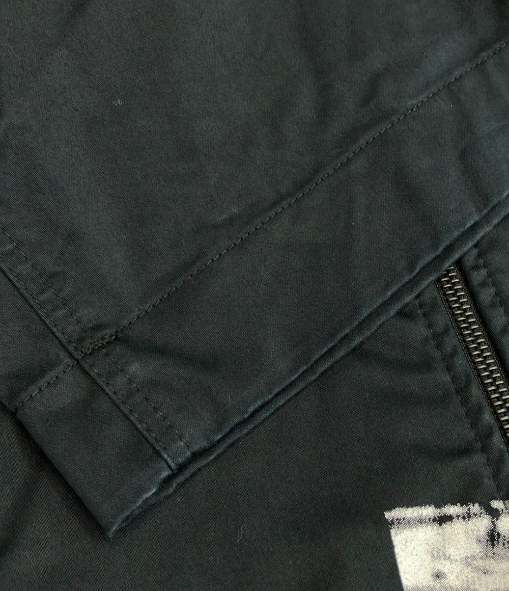1017ALYX 9SM 半袖 コットンシャツ ジップアップ メンズ SIZE M イチゼロイチナナアリクスキューエスエム