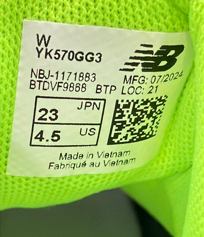 美品 NEW BALANCE ローカットスニーカー YK570GG3 レディース SIZE 23.0 (M) ニューバランス