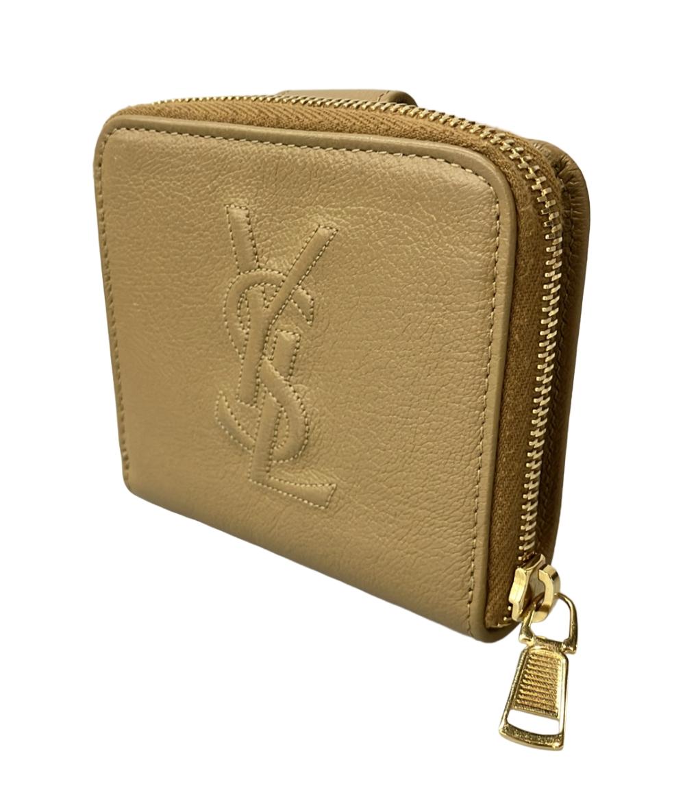 美品 イヴ・サンローラン 二つ折り財布 GUE568985 レディース YVES