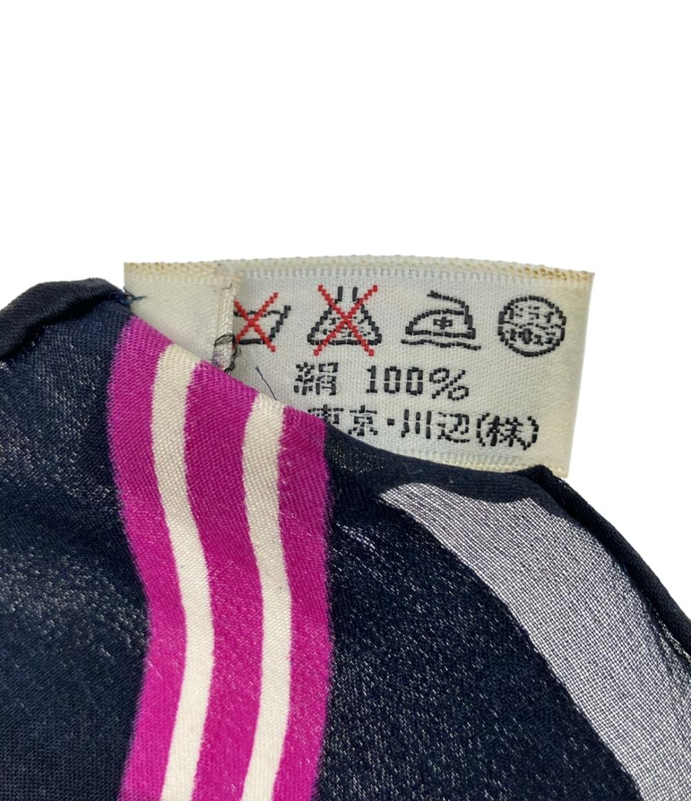 YVES SAINT LAURENT スカーフ シルク100% ドット柄 レディース イヴ・サンローラン
