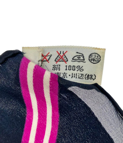 YVES SAINT LAURENT スカーフ シルク100% ドット柄 レディース イヴ・サンローラン