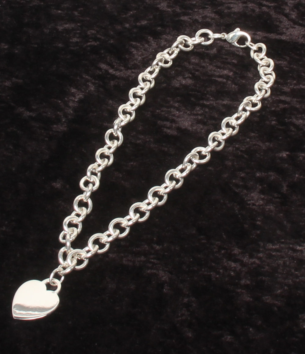 美品 Tiffany & Co. ネックレス チョーカー SV925 リターントゥティファニー ハートタグ チェーン レディース ティファニー