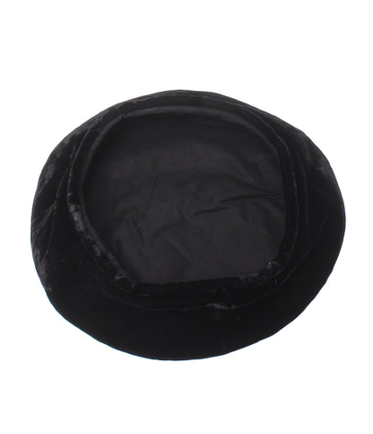 CHANEL ベレー帽 ベロア レディース SIZE S シャネル