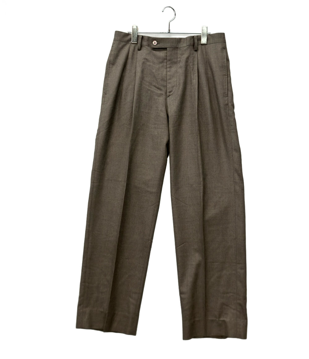 AURALEE スラックスパンツ 25AW ジップアップ SUPER LIGHT WOOL TWO