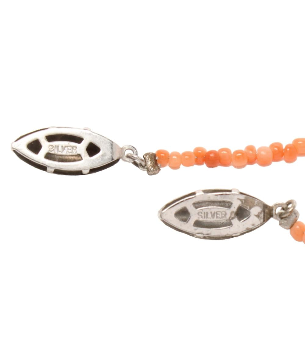 ネックレス SV ベビー珊瑚 2点セット レディース