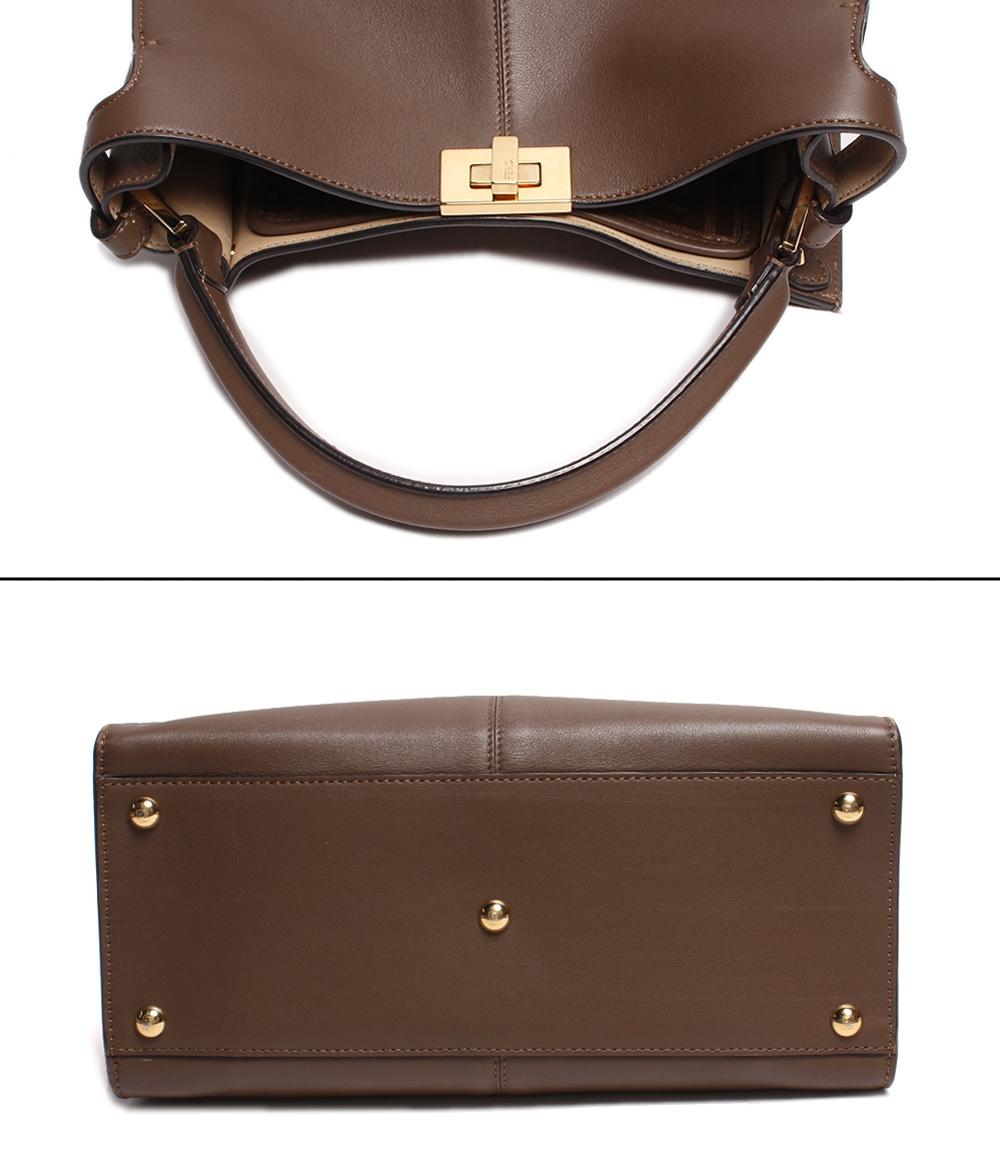 フェンディ 2wayレザーハンドバッグ ゴールド金具 ピーカブー フェンディ 2wayレザーハンドバッグ ゴールド金具 ピーカブー